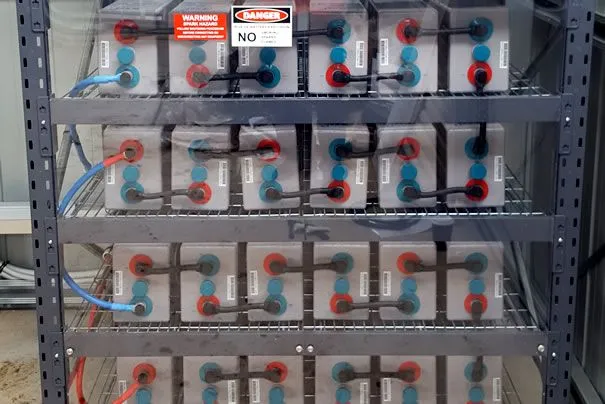 Battery bank for an off-grid power system in Scotsburn VIC