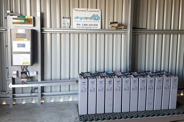 Batteries and inverter for an off-grid system in Ballan VIC