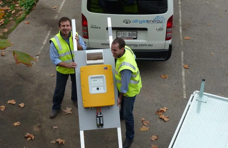 Hugh Driscoll and Sean LePoidevin from Off-Grid Energy Australia