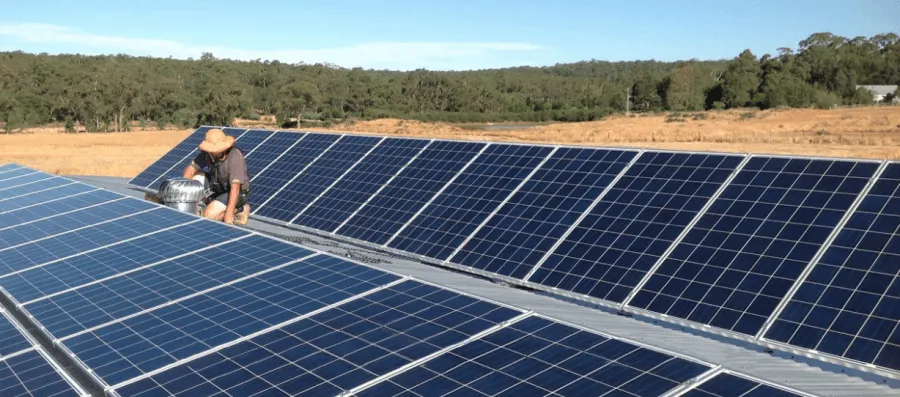 Solar array installation