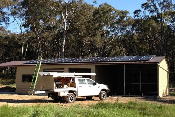 Off-grid solar system installation in Beaufort VIC