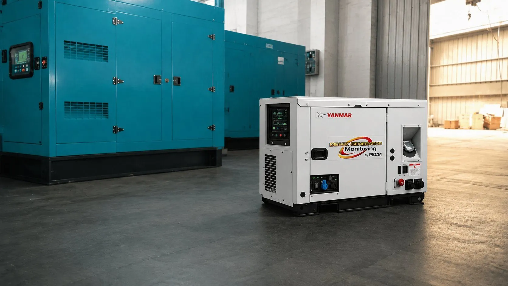 Fuel powered diesel generator for off-grid solar systems