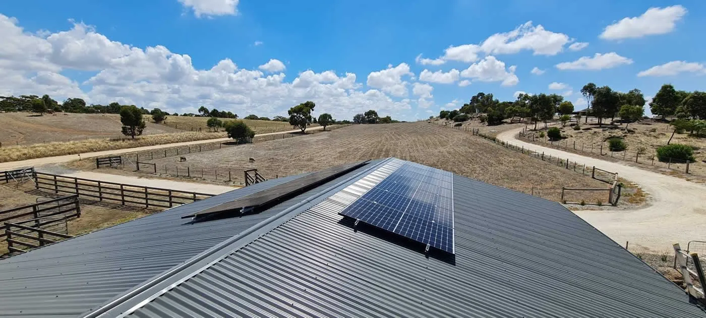 Solar panels for small off-grid 'shed' solar system
