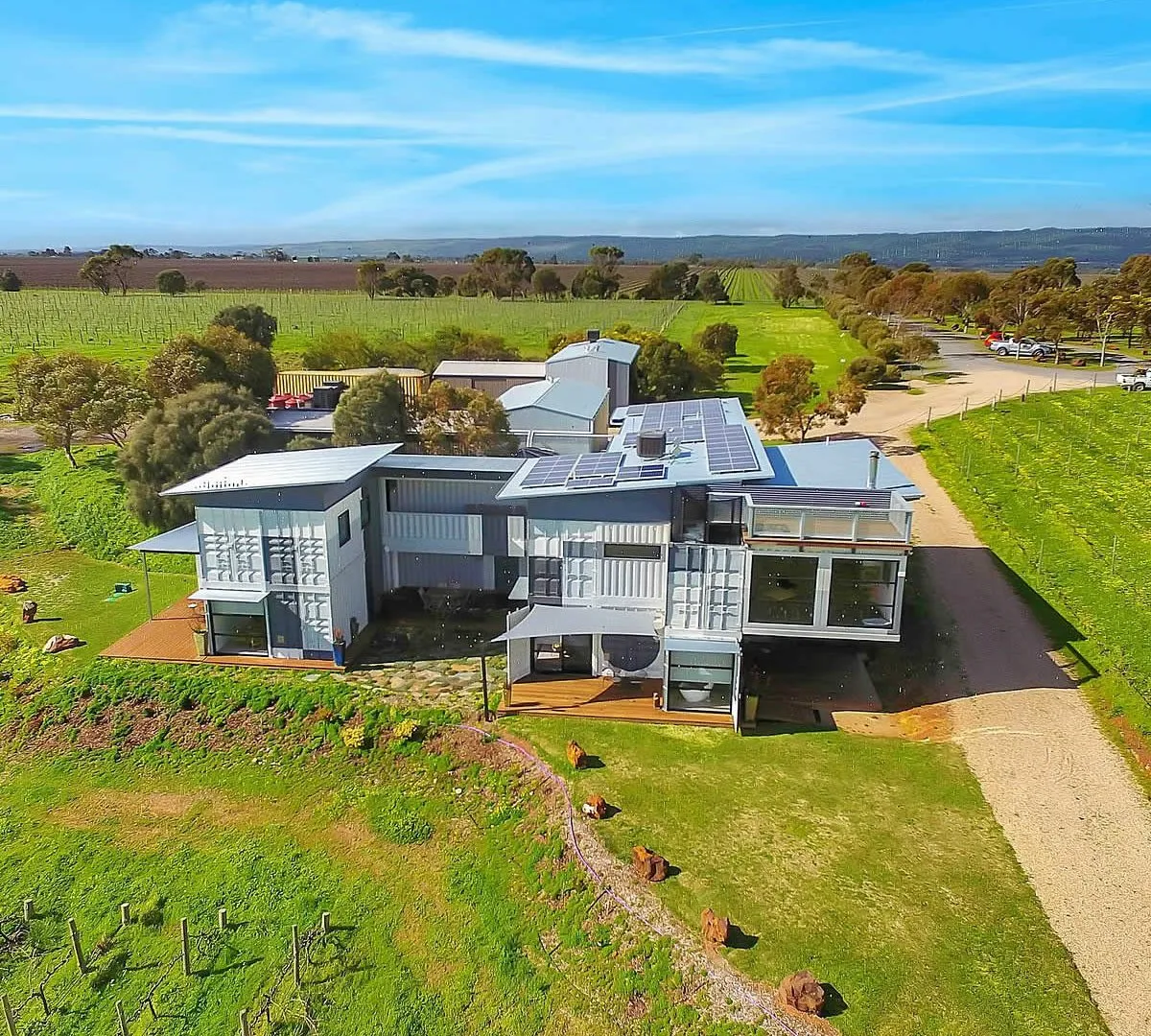 Inkwell Wines - autonomy on-grid solar panels