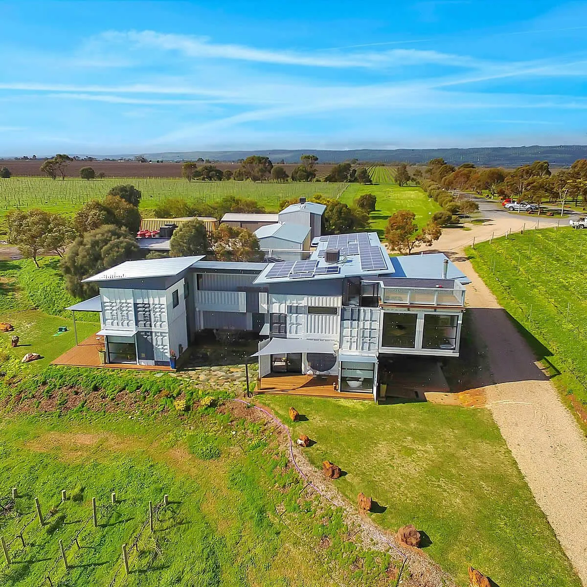 Inkwell Wines - autonomy on-grid solar panels
