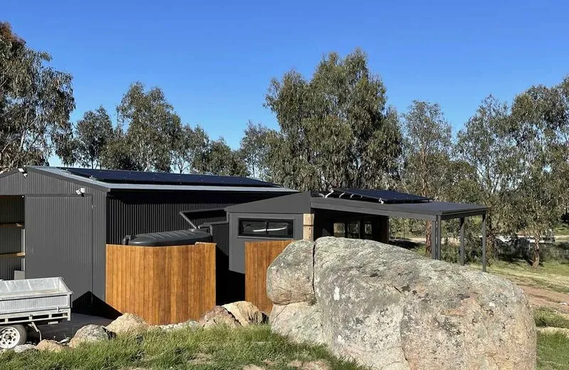 Solar panels on Odonata rangers office