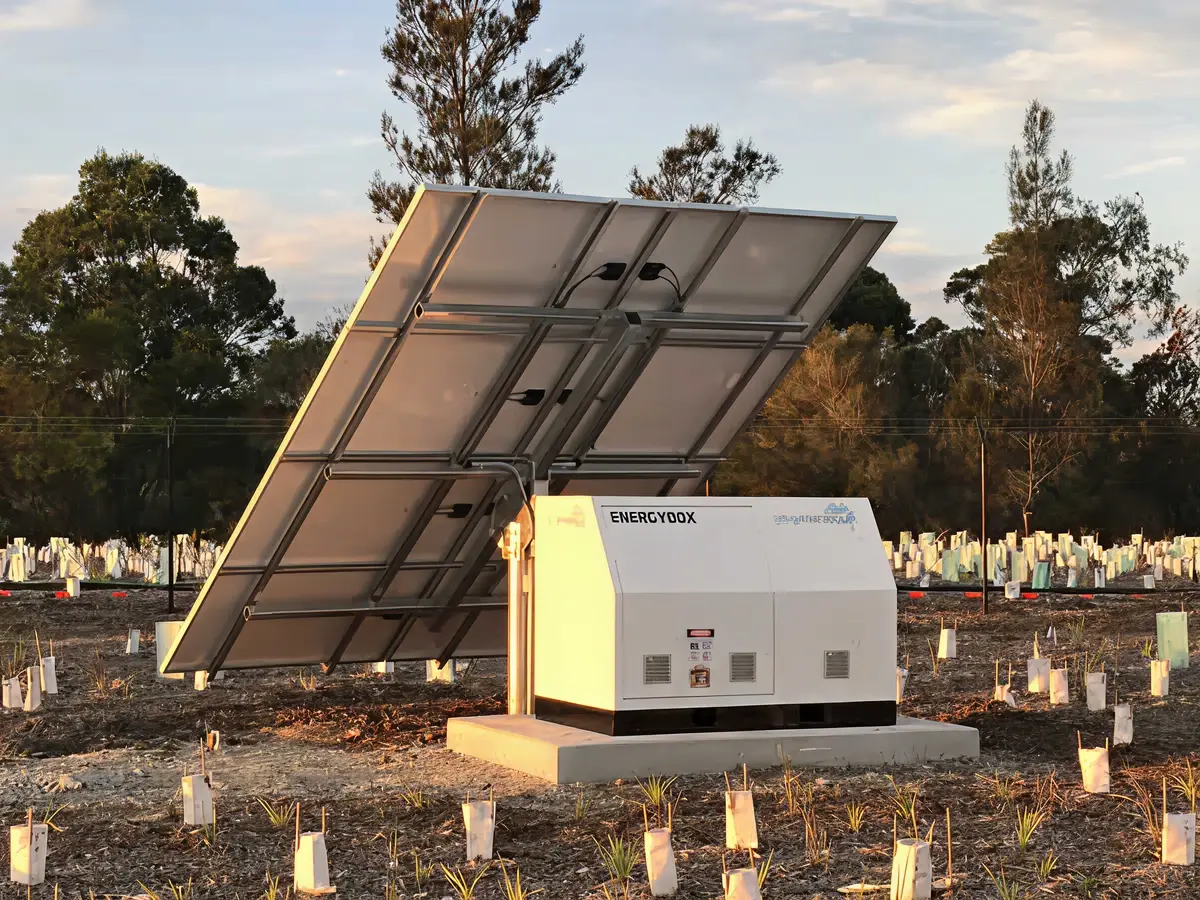 Battery storage installation layout