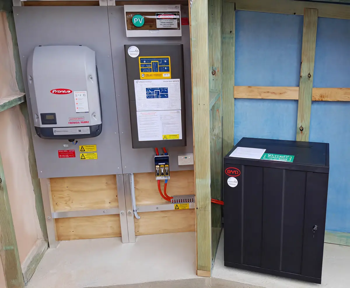 Battery storage installation layout