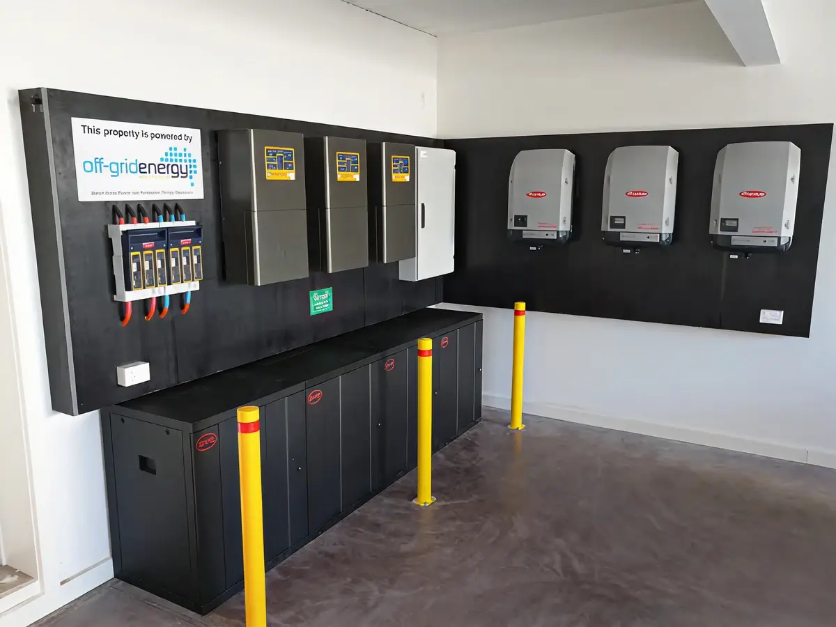 Battery storage installation layout