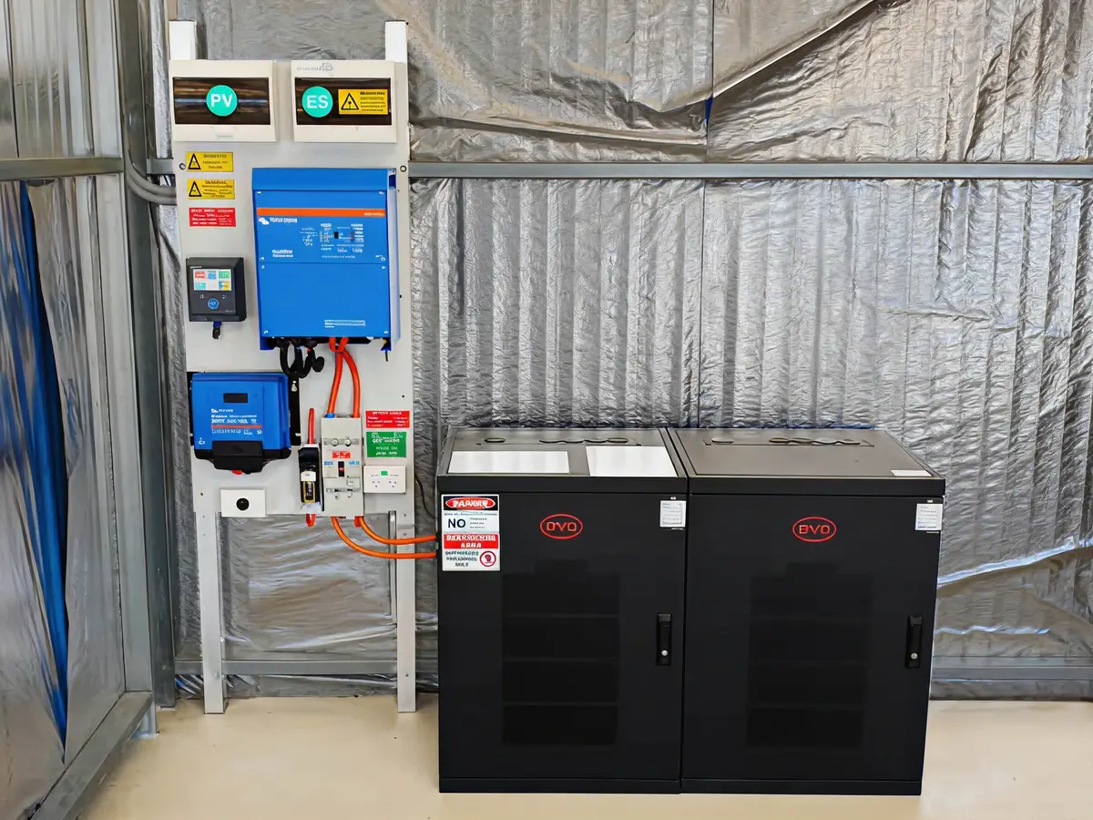 Battery storage installation layout