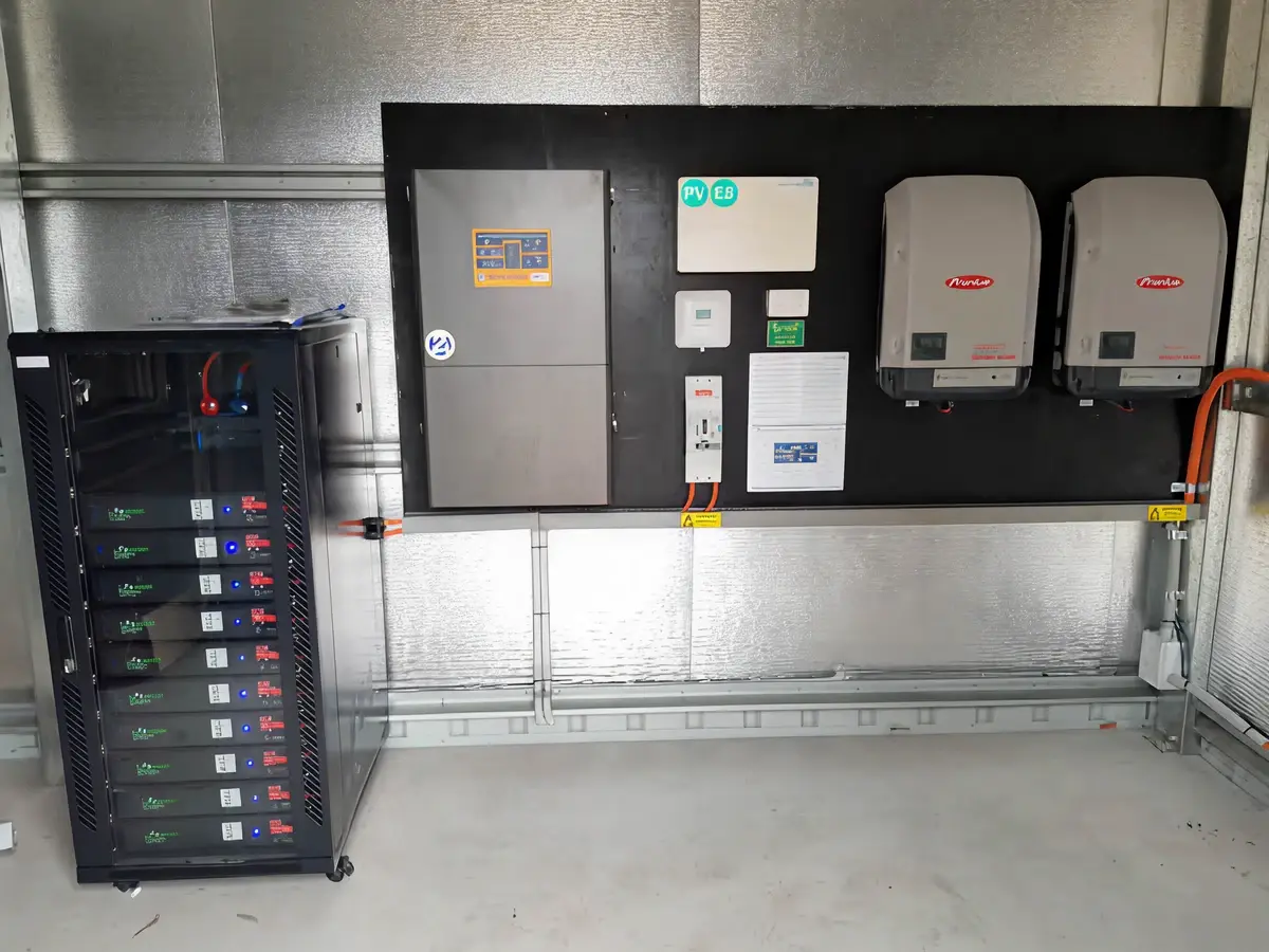 Battery storage installation layout