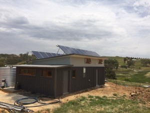Off grid solar system install in rural NSW