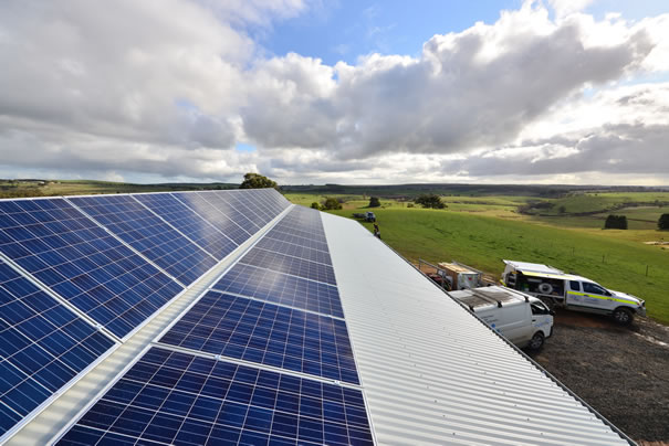 Solar panels for off-grid solar system in Grenville