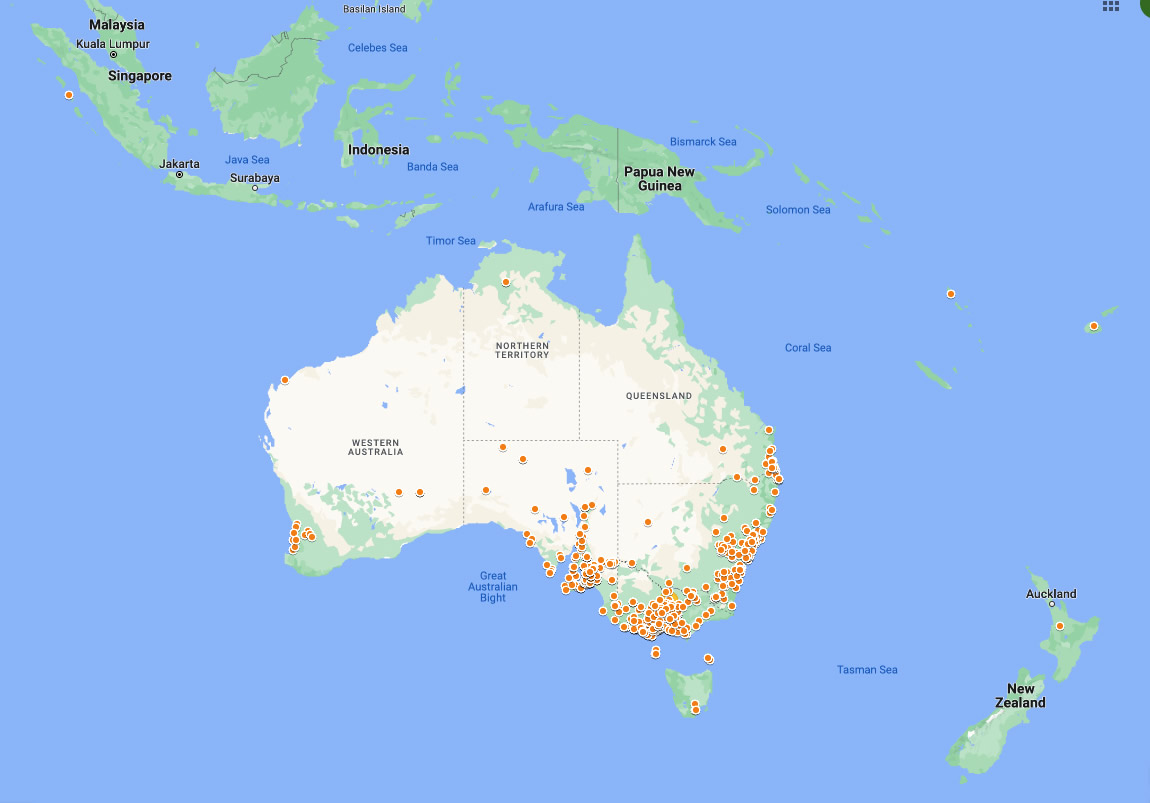 Locations of our off-grid solar system installations