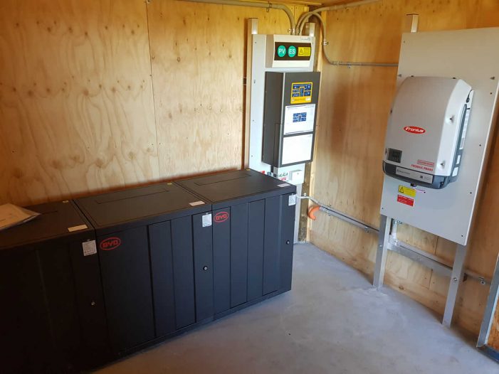 Battery backup and inverter for off-grid system in Adelaide Hills