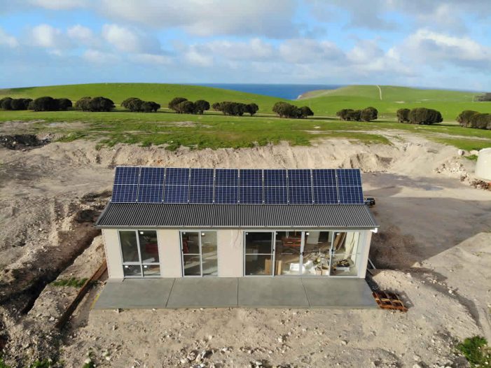 Kangaroo Island holiday home with solar panels