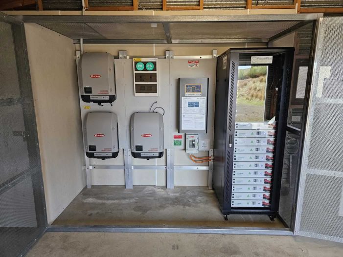 KI property - off-grid system inverters and batteries