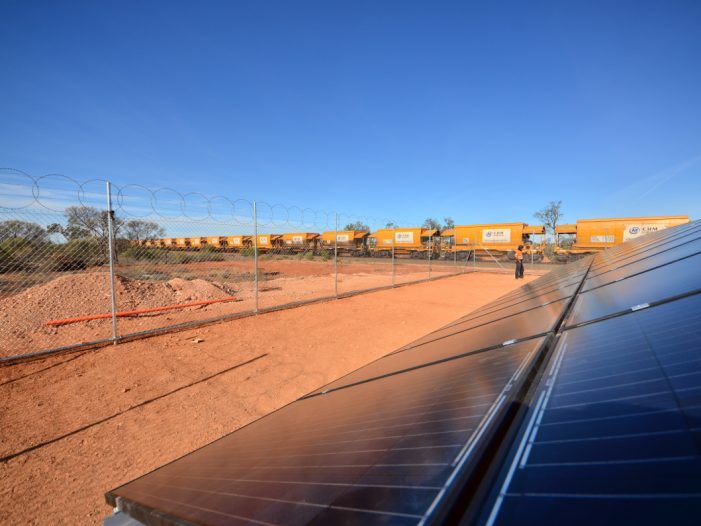 Solar array and train